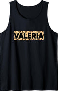 Funny Valeria Leopard Print Personalized Name Valeria Tank Top Tank Top Trending US Everyday Wear