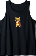 Funny Cheetah Wearing Sunglasses Playing Violin Tank Top Tank Top Streetwear Style Hot Right Now