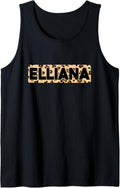 Funny Elliana Leopard Print Personalized Name Elliana Tank Top Tank Top Premium Print Everyday Wear