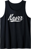 Distressed Script Michael Knorr Prospect Baseball Fan Gear Tank Top Tank Top | Everyday Casual Wear
