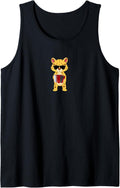 Funny Cheetah Wearing Sunglasses Playing Accordion Tank Top Tank Top Viral TikTok Find Fan Favorite
