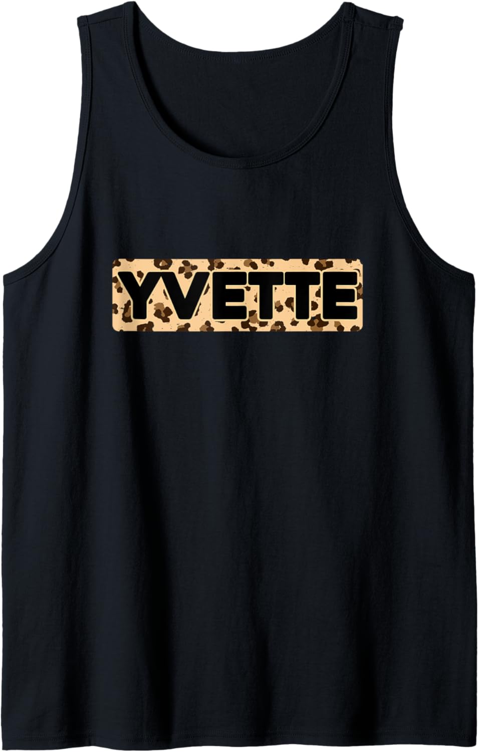 Funny Yvette Leopard Print Personalized Name Yvette Tank Top Tank Top Comfort Fit Fan Favorite