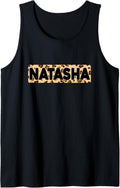 Funny Natasha Leopard Print Personalized Name Natasha Tank Top Tank Top High Search Demand Fan Favorite
