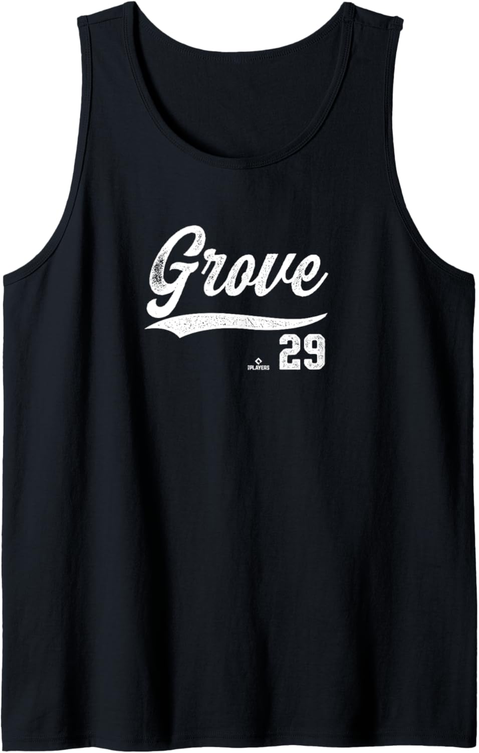 Distressed Swoosh Michael Grove Los Angeles Baseball MLBPA Tank Top Tank Top | Viral Streetwear Style