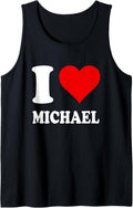 Red Heart I Love Michael Tank Top Tank Top | Everyday Casual Wear
