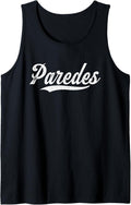 Distressed Script Michael Paredes Prospect Baseball Fan Gear Tank Top Tank Top | Viral Streetwear Style