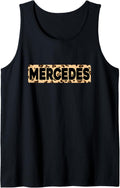Funny Mercedes Leopard Print Personalized Name Mercedes Tank Top Tank Top Trending US Fan Favorite