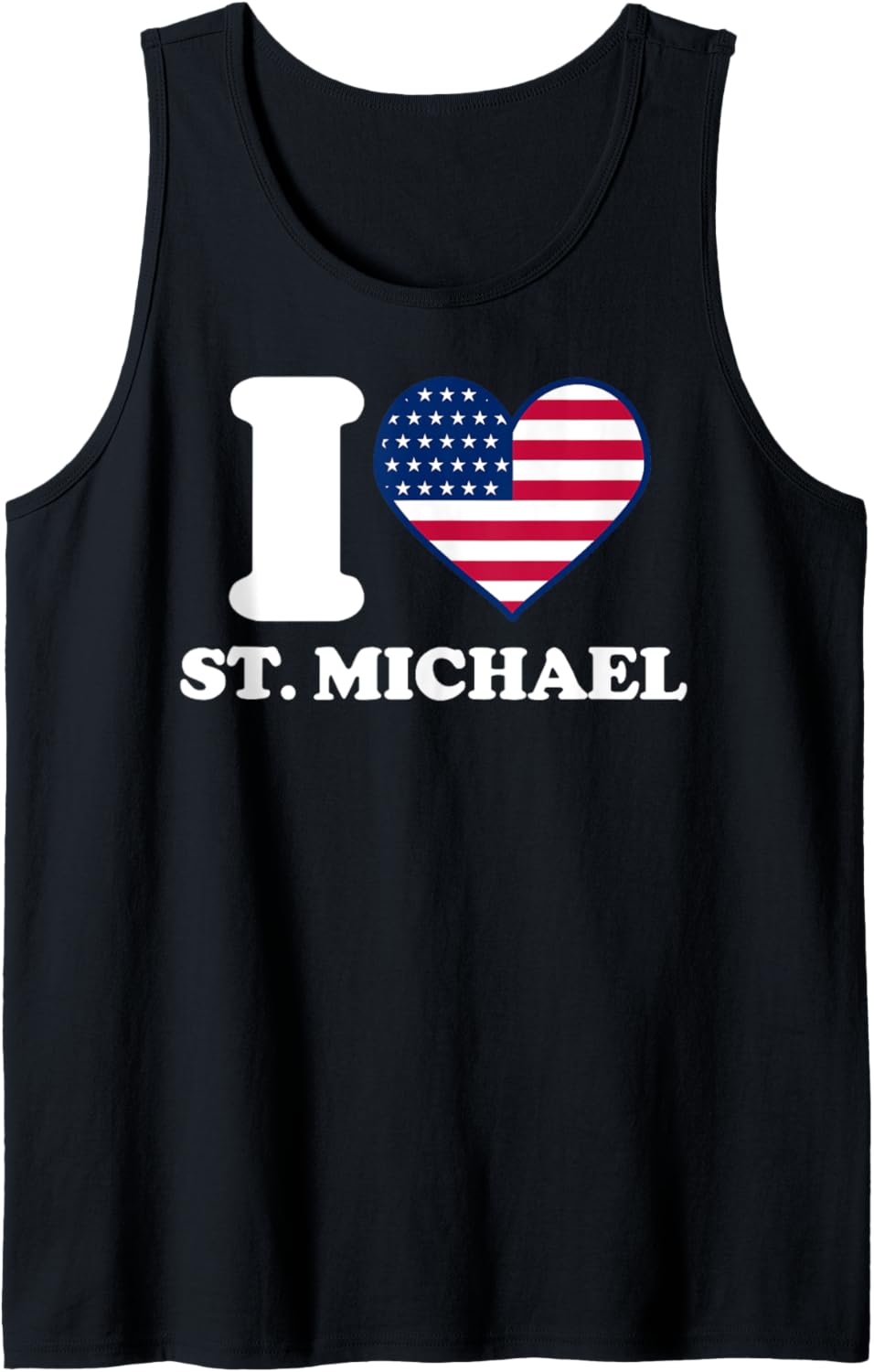 I love St. Michael I heart St. Michael Tank Top Tank Top | Everyday Casual Wear