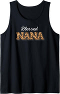 Blessed Nana Leopard Cheetah Animal Print Proud GrandMother Tank Top Tank Top Comfort Fit Best Seller Look