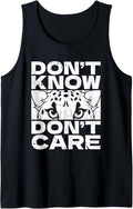 Funny Cheetah African Big Cat Dont Know Dont Care Tank Top Tank Top Premium Print Fan Favorite