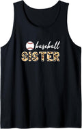 Baseball Sister Leopard Print Softball Funny Mothers Day Tank Top Tank Top Trending US Hot Right Now
