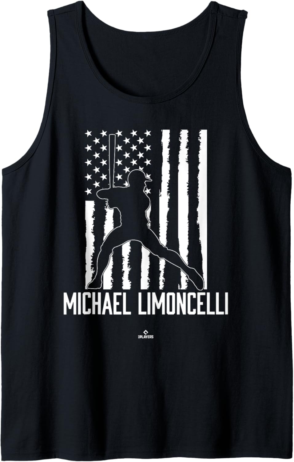 Distressed Flag Swing Michael Limoncelli Prospect Baseball Tank Top Tank Top | US Best Seller