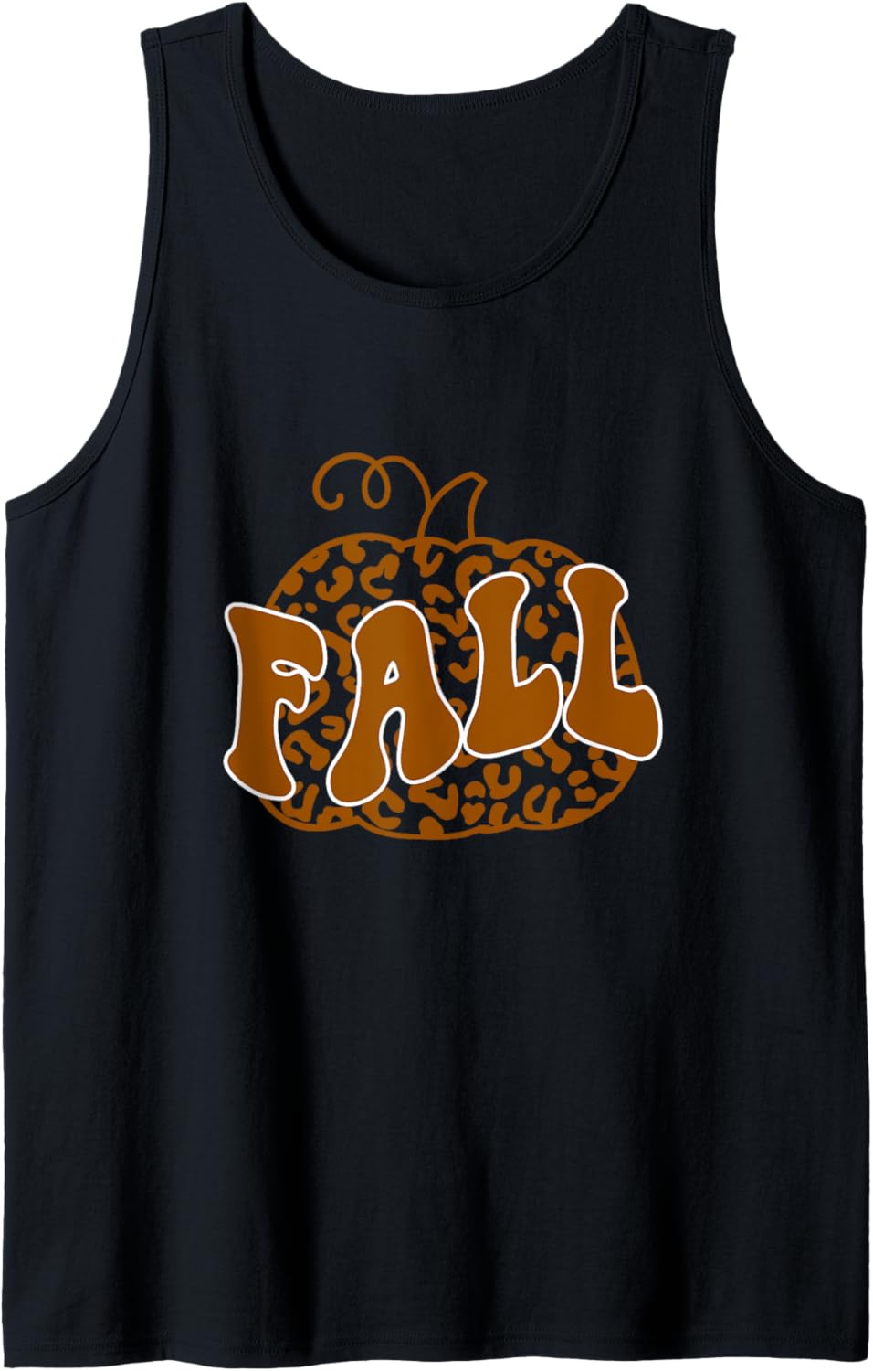 Fall Cheetah Pumpkin Retro Groovy Tank Top Tank Top Trending US Gift Ready