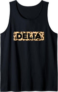Funny Delia Leopard Print Personalized Name Delia Tank Top Tank Top Comfort Fit Fan Favorite