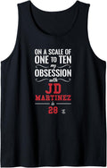 JD Martinez Scale of 1 to 10 Gameday Tank Top Tank Top | Aesthetic Design