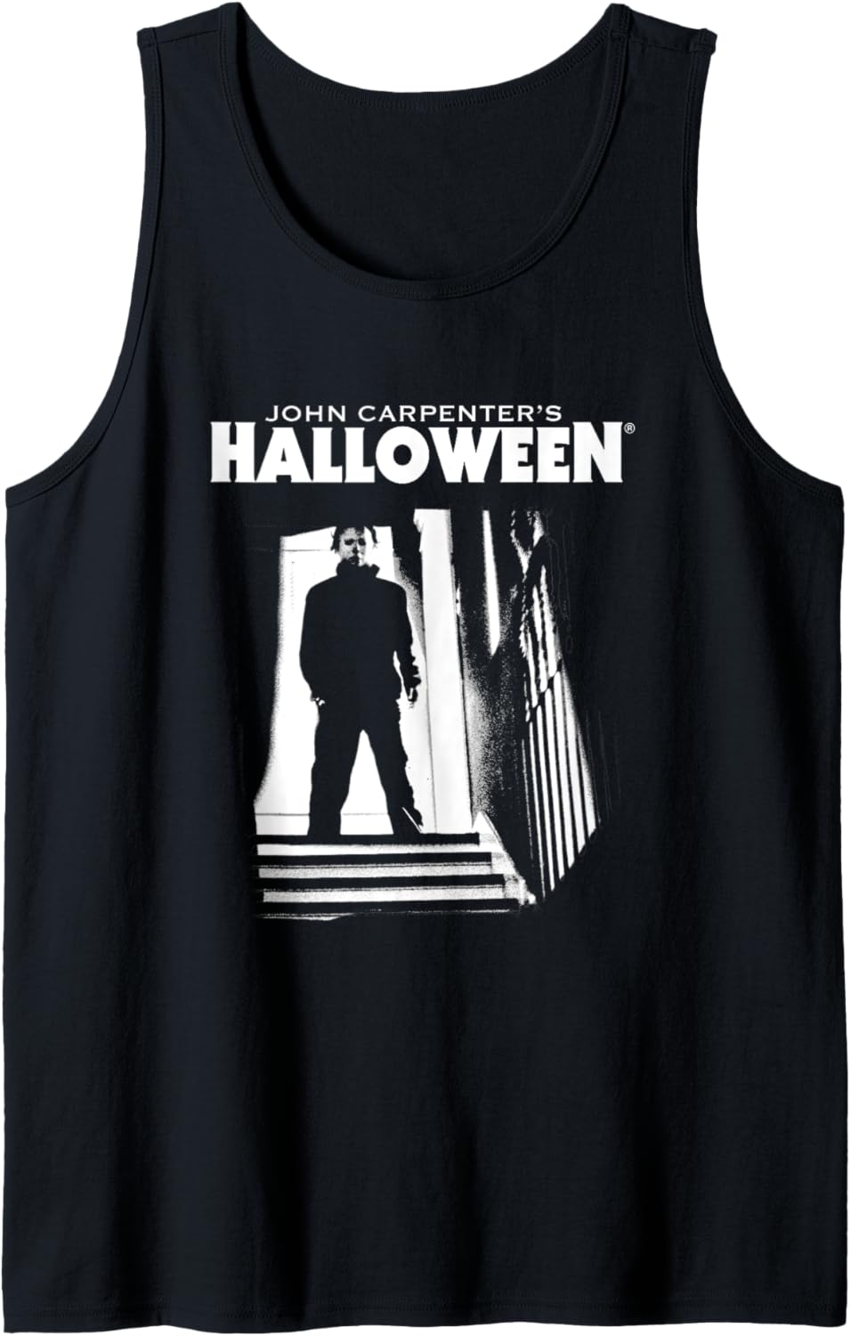 Halloween Michael Myers Top Of The Stairs Tank Top Tank Top | US Best Seller