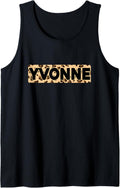 Funny Yvonne Leopard Print Personalized Name Yvonne Tank Top Tank Top Premium Print Fan Favorite