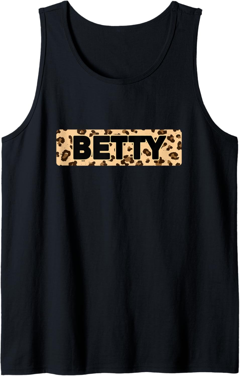 Funny Betty Leopard Print Personalized Name Betty Tank Top Tank Top Trending US Best Seller Look
