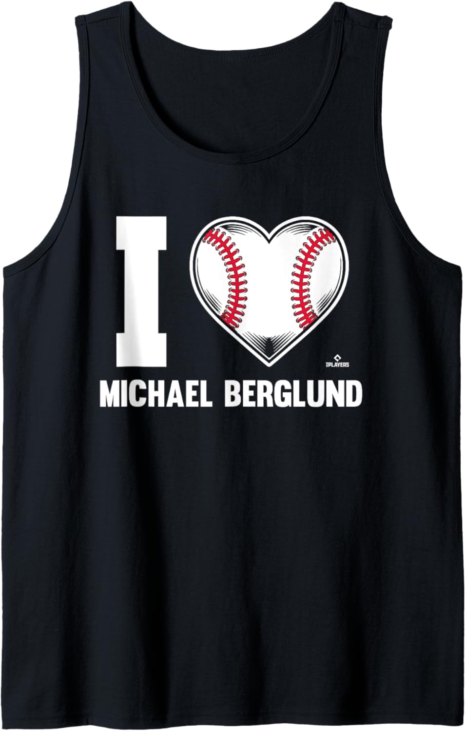 I Heart Michael Berglund Prospect Baseball Fan Gear Tank Top Tank Top | Everyday Casual Wear