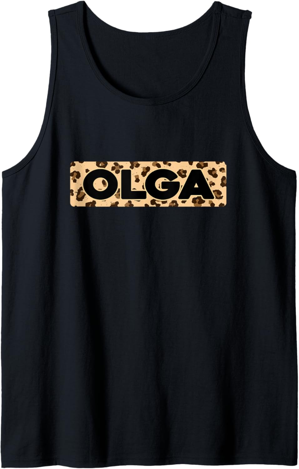 Funny Olga Leopard Print Personalized Name Olga Tank Top Tank Top Viral TikTok Find Hot Right Now