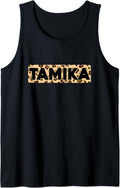 Funny Tamika Leopard Print Personalized Name Tamika Tank Top Tank Top Premium Print Everyday Wear