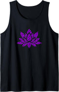 Purple and Black Leopard Cheetah Print Lotus Flower Tank Top Tank Top Viral TikTok Find Hot Right Now