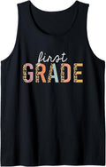 Leopard 1st Grade Teacher Cute First Grade Back to School Tank Top Tank Top High Search Demand Fan Favorite