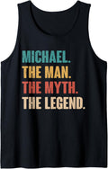 Mens Michael The Man The Myth The Legend - Retro Gift for Michael Tank Top Tank Top | US Best Seller