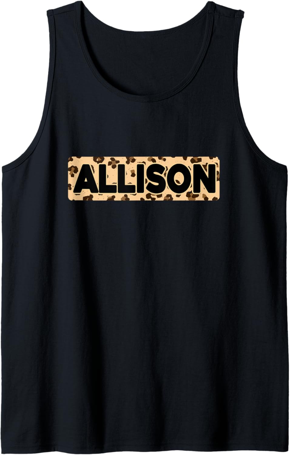 Funny Allison Leopard Print Personalized Name Allison Tank Top Tank Top Streetwear Style Everyday Wear