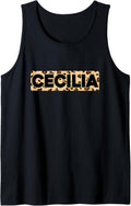 Funny Cecilia Leopard Print Personalized Name Cecilia Tank Top Tank Top Streetwear Style Hot Right Now