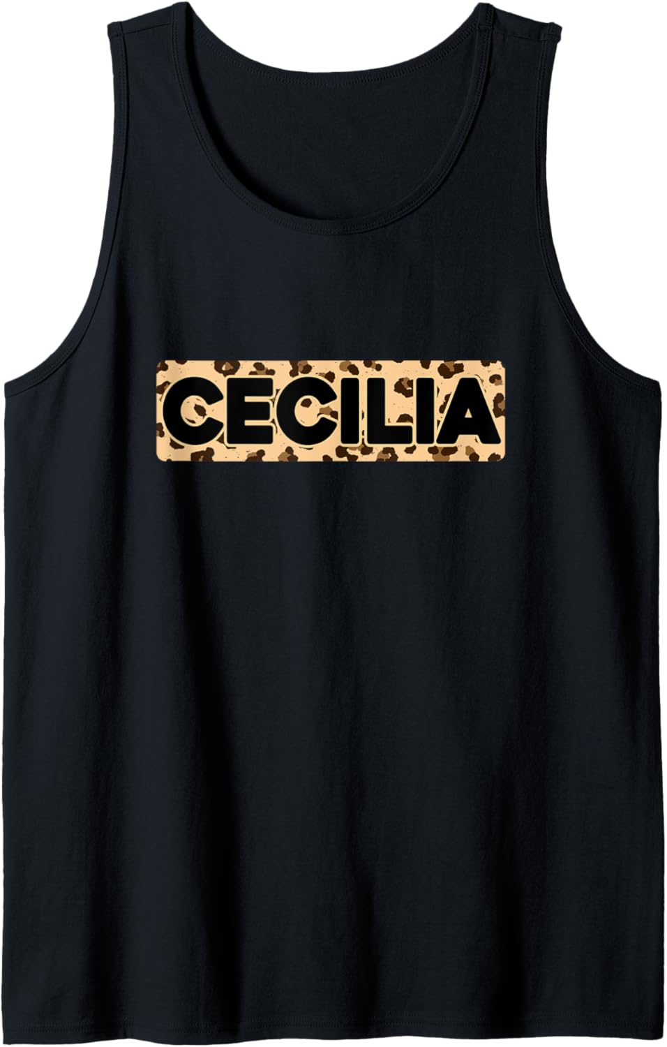 Funny Cecilia Leopard Print Personalized Name Cecilia Tank Top Tank Top Streetwear Style Hot Right Now