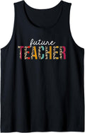 Future Teacher Leopard Print Funny Teaching Appreciation Tank Top Tank Top Streetwear Style Hot Right Now