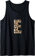 Letter E Leopard Cheetah Print Initial Letter E Leopard Tank Top Tank Top Viral TikTok Find Hot Right Now