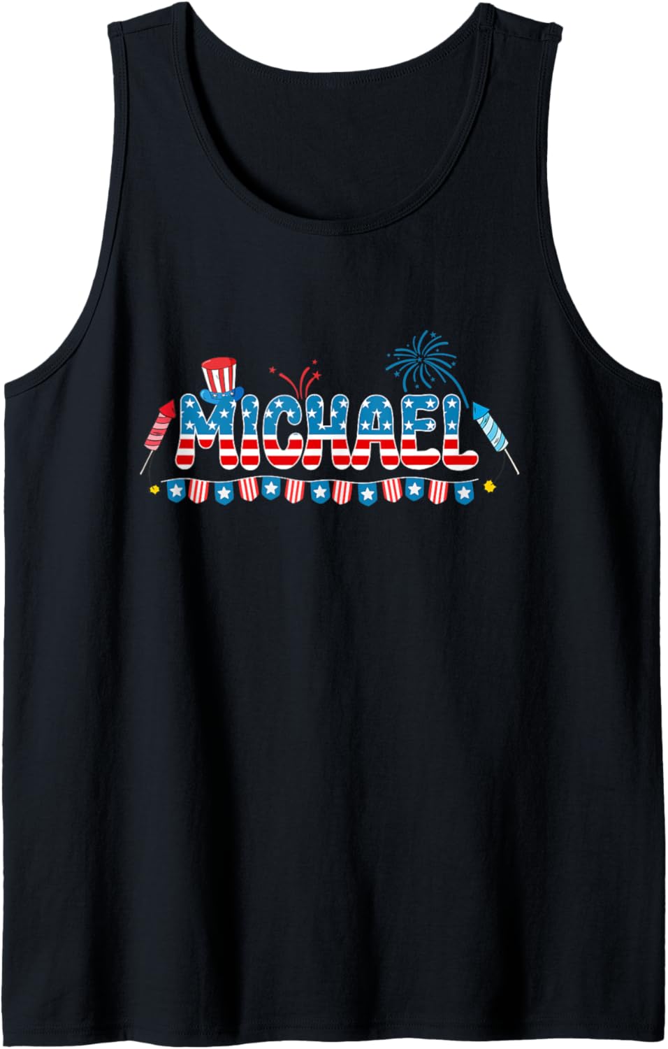 4th July Drinks Party Family Friends Patriotic Names Michael Tank Top Tank Top | Premium Quality