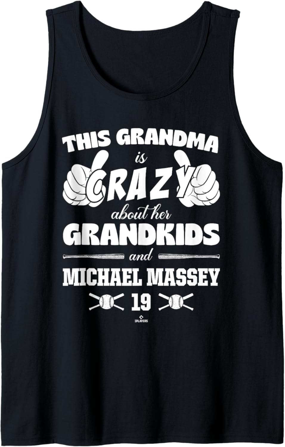 Grandma Crazy for Michael Massey Kansas City Baseball MLBPA Tank Top Tank Top | US Best Seller
