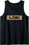 Funny Lori Leopard Print Personalized Name Lori Tank Top Tank Top Premium Print Everyday Wear