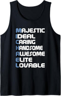 Mens Michael Name Letters for Michael Tank Top Tank Top | Everyday Casual Wear
