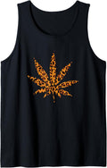 Cheetah Marijuana Weed Punk Rock N Roll Cannabis Girl Print Tank Top Tank Top Trending US Hot Right Now