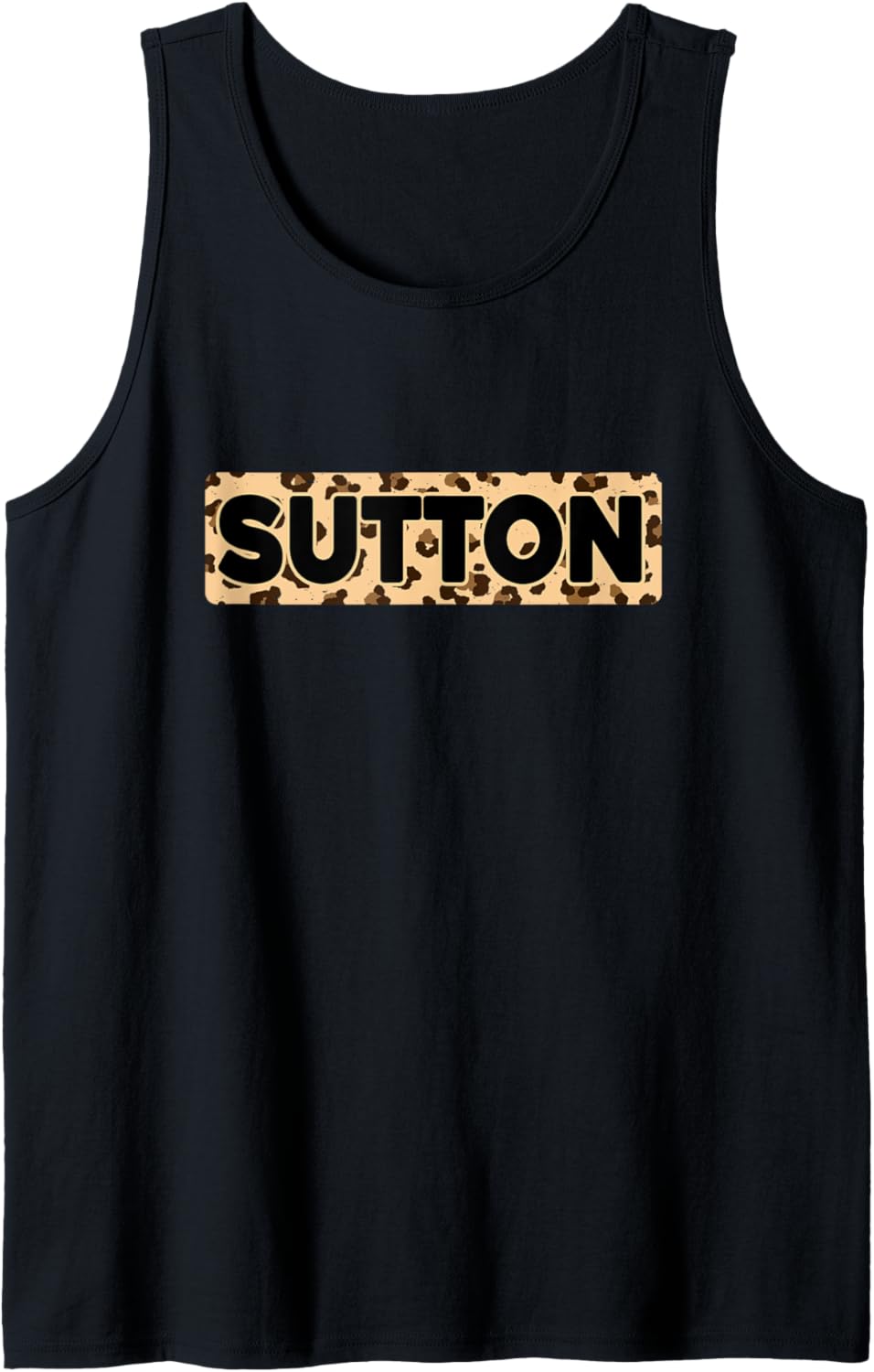 Funny Sutton Leopard Print Personalized Name Sutton Tank Top Tank Top Premium Print Fan Favorite