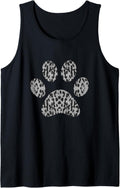 Cheetah Leopard Paw Print Grey Black Design Tank Top Tank Top Premium Print Hot Right Now