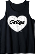 Distressed Heart Michael Gettys Prospect Baseball Fan Gear Tank Top Tank Top | Everyday Casual Wear