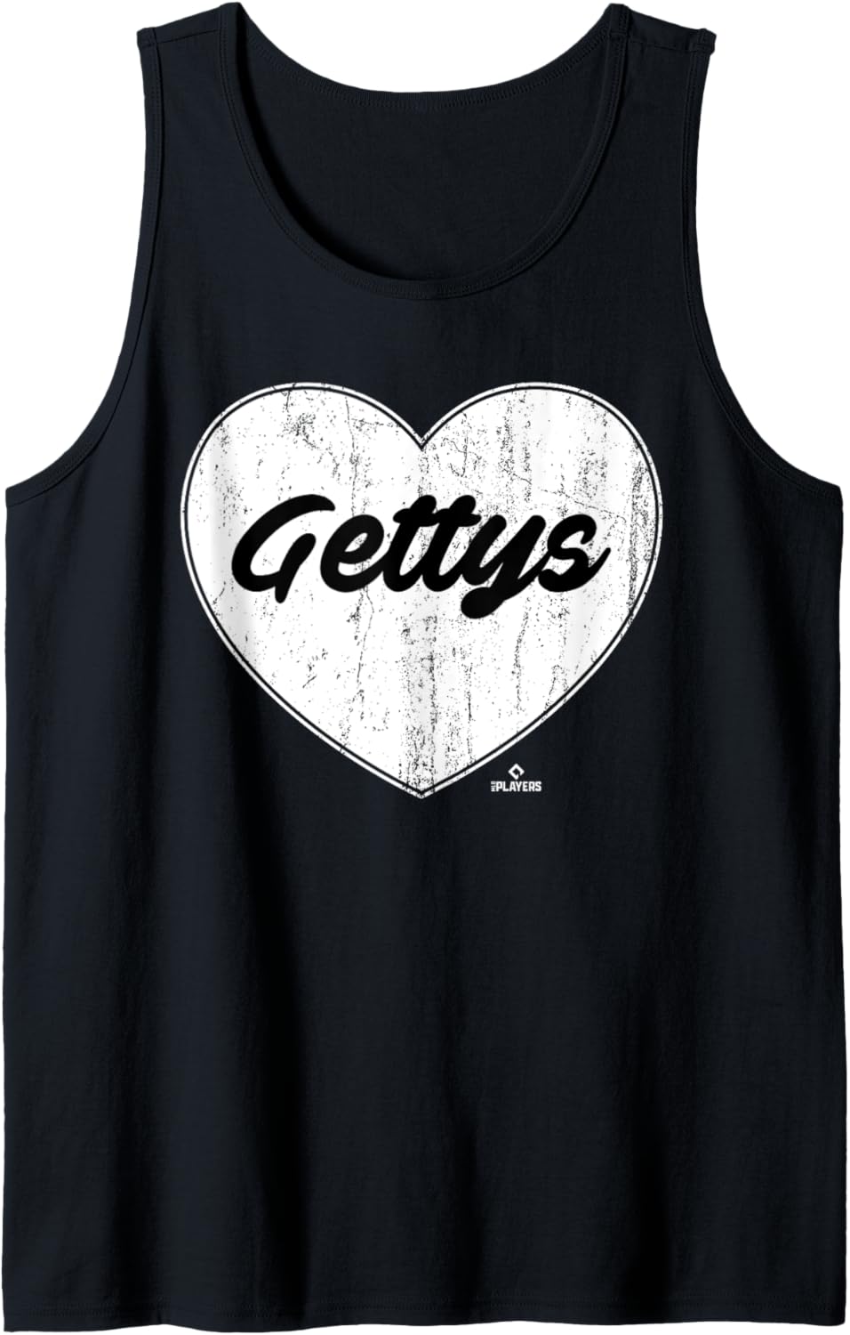 Distressed Heart Michael Gettys Prospect Baseball Fan Gear Tank Top Tank Top | Everyday Casual Wear