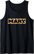 Funny Mary Leopard Print Personalized Name Mary Tank Top Tank Top Comfort Fit Best Seller Look