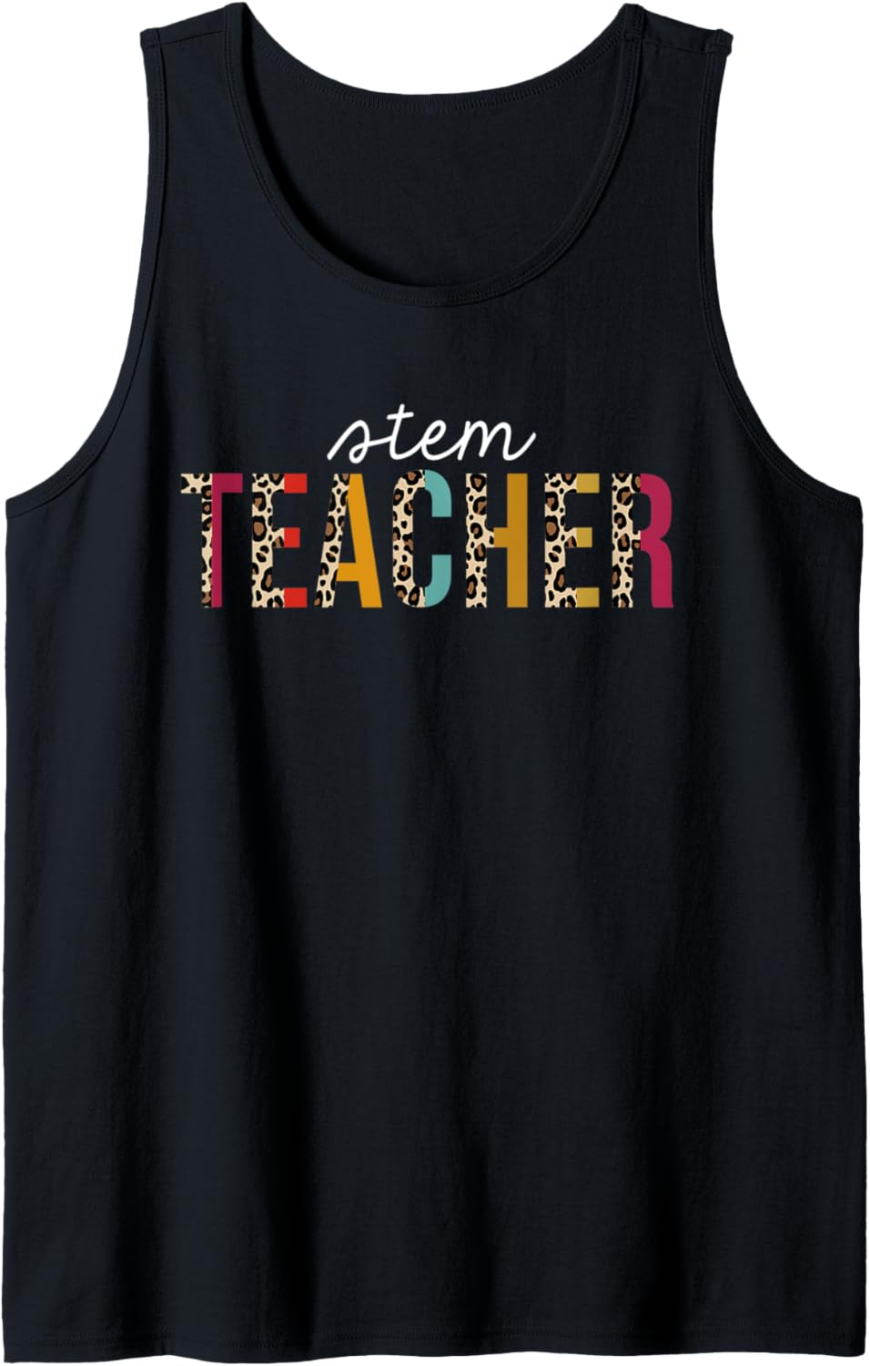 Stem Teacher Leopard Print Funny Teaching Appreciation Tank Top Tank Top Viral TikTok Find Fan Favorite