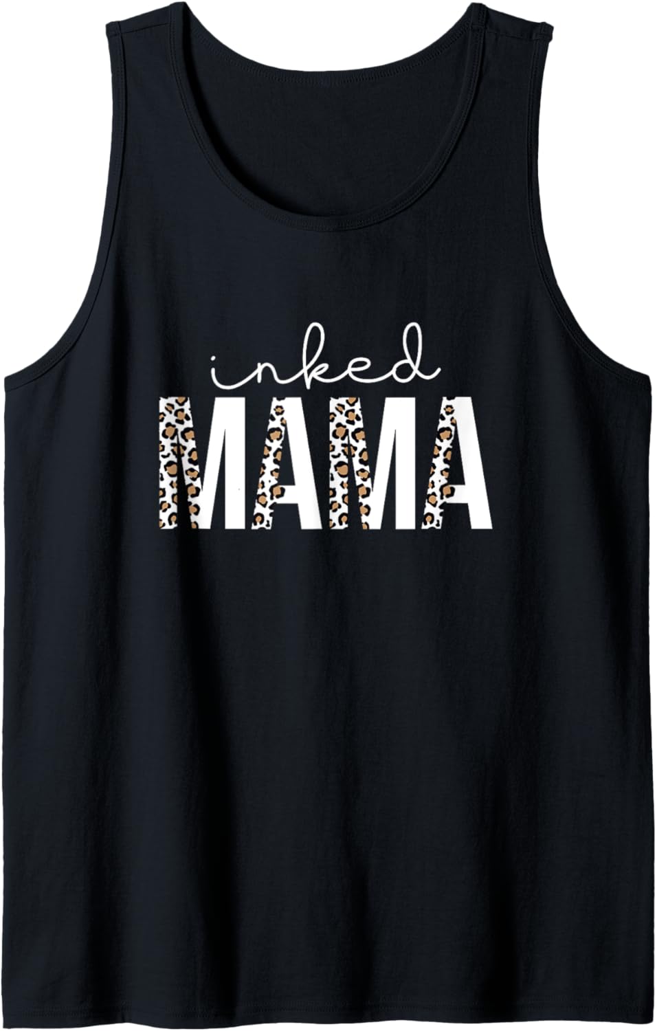 Inked Mama Leopard Cheetah Print Tattooed Mama Mom Mother Tank Top Tank Top Premium Print Gift Ready
