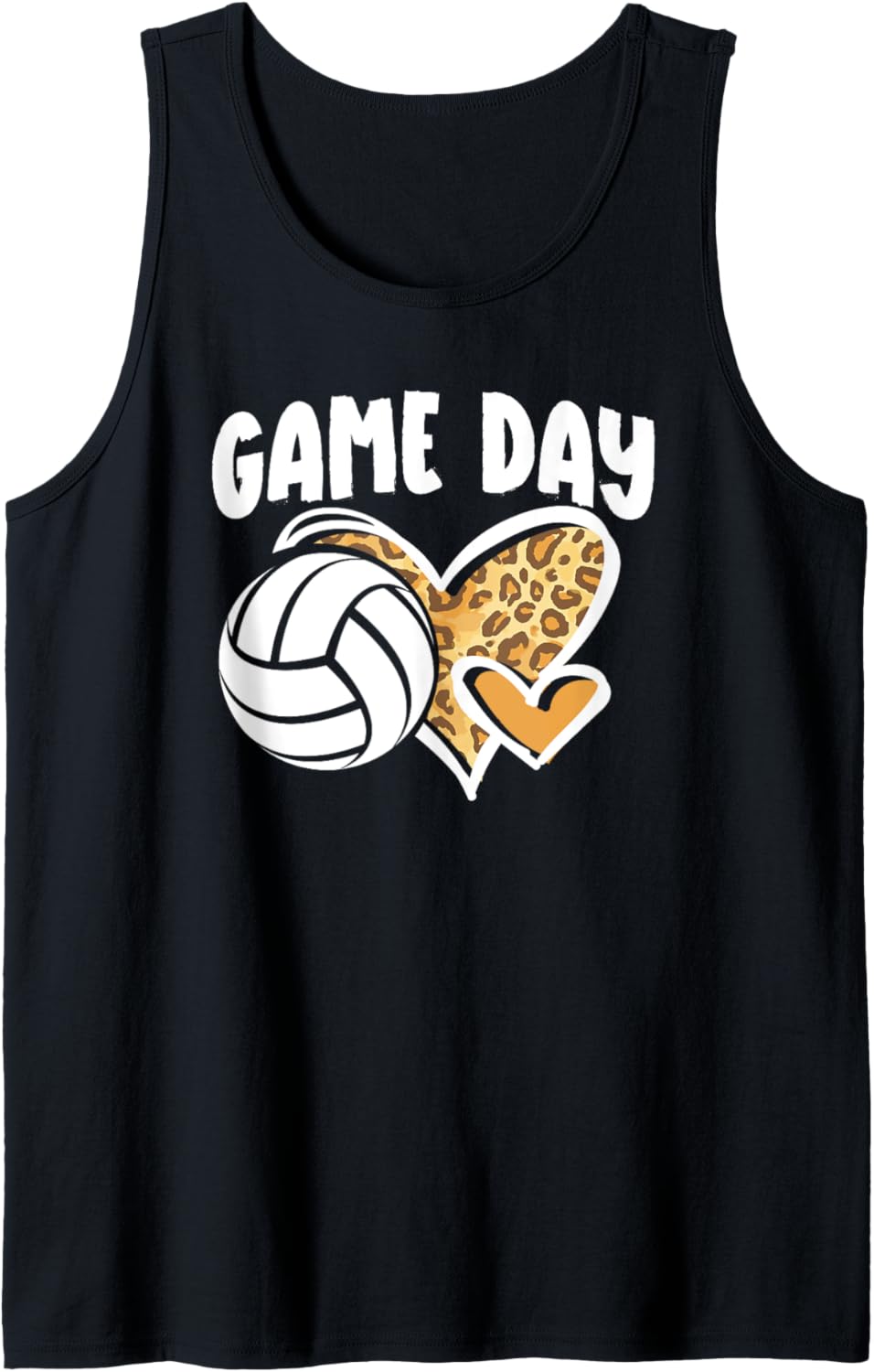 Game Day Volleyball Leopard Cheetah Print Funny Beach Sports Tank Top Tank Top Viral TikTok Find Best Seller Look