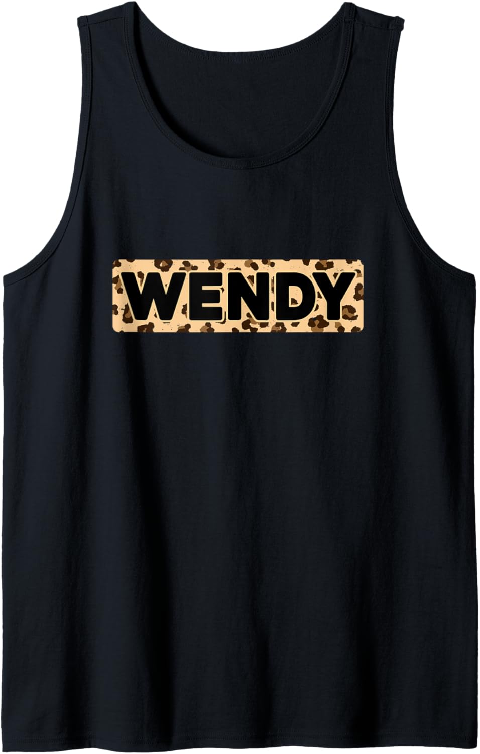 Funny Wendy Leopard Print Personalized Name Wendy Tank Top Tank Top Viral TikTok Find Hot Right Now