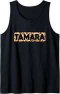 Funny Tamara Leopard Print Personalized Name Tamara Tank Top Tank Top Viral TikTok Find Best Seller Look