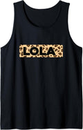 Funny Lola Leopard Print Personalized Name Lola Tank Top Tank Top Viral TikTok Find Hot Right Now