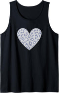 Cold Gray Leopard Cheetah Print Animal Lover Tank Top Tank Top Comfort Fit Best Seller Look